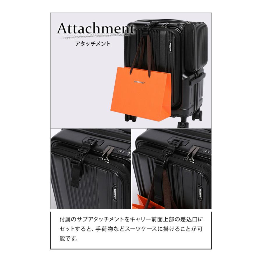 バーマス スーツケース Sサイズ 小型 フロントオープン ストッパー ジッパー TSAロック キャリー BERMAS ユーロシティ 3 60526 機内持ち込み(ki2a152)「C」 | EURO CITY | 06