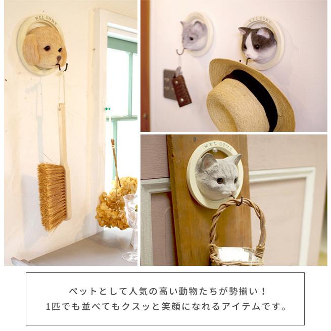 希少 なごみまくり 壁掛け ウォールフック アニマル 壁掛けフック 動物 猫 犬 ウォール