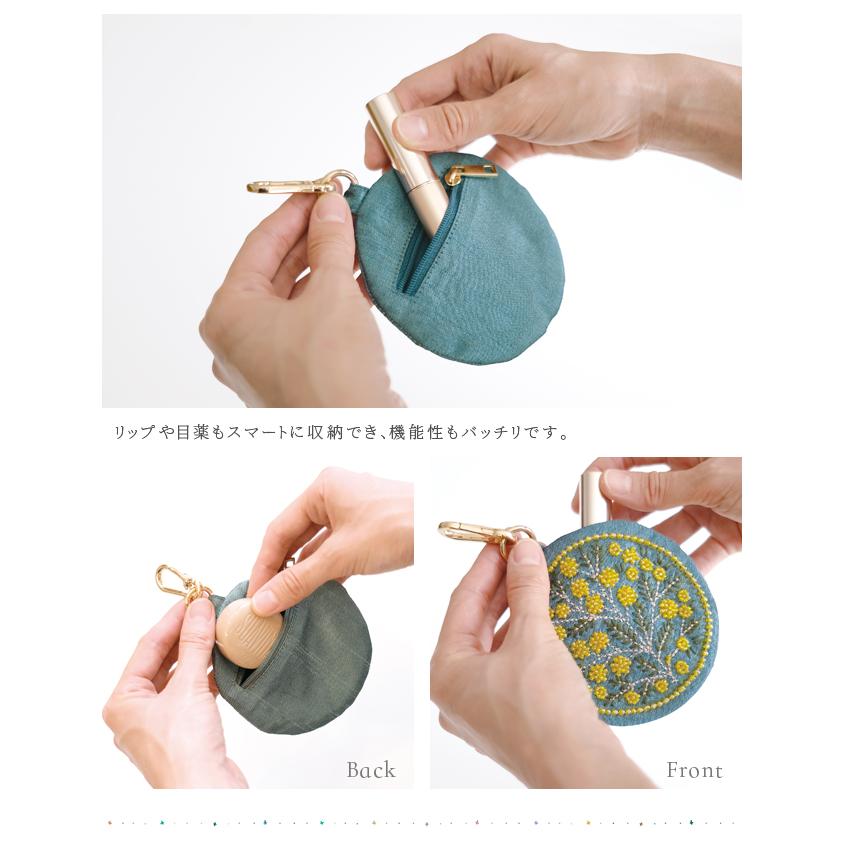 キーポーチ キーケース レディース かわいい フラワー 丸型 ミニポーチ KNB89025 KNB89026 KNB89027 KNB89028 KNB89029 KNB89030 5点迄メール便OK (ki3a023) |  | 09