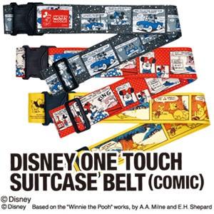 3点【新品未使用】東京ディズニーリゾート宿泊者限定 スーツケース用ベルト ディズニー スーツケースベルト ワンタッチ キャラクター コミック柄