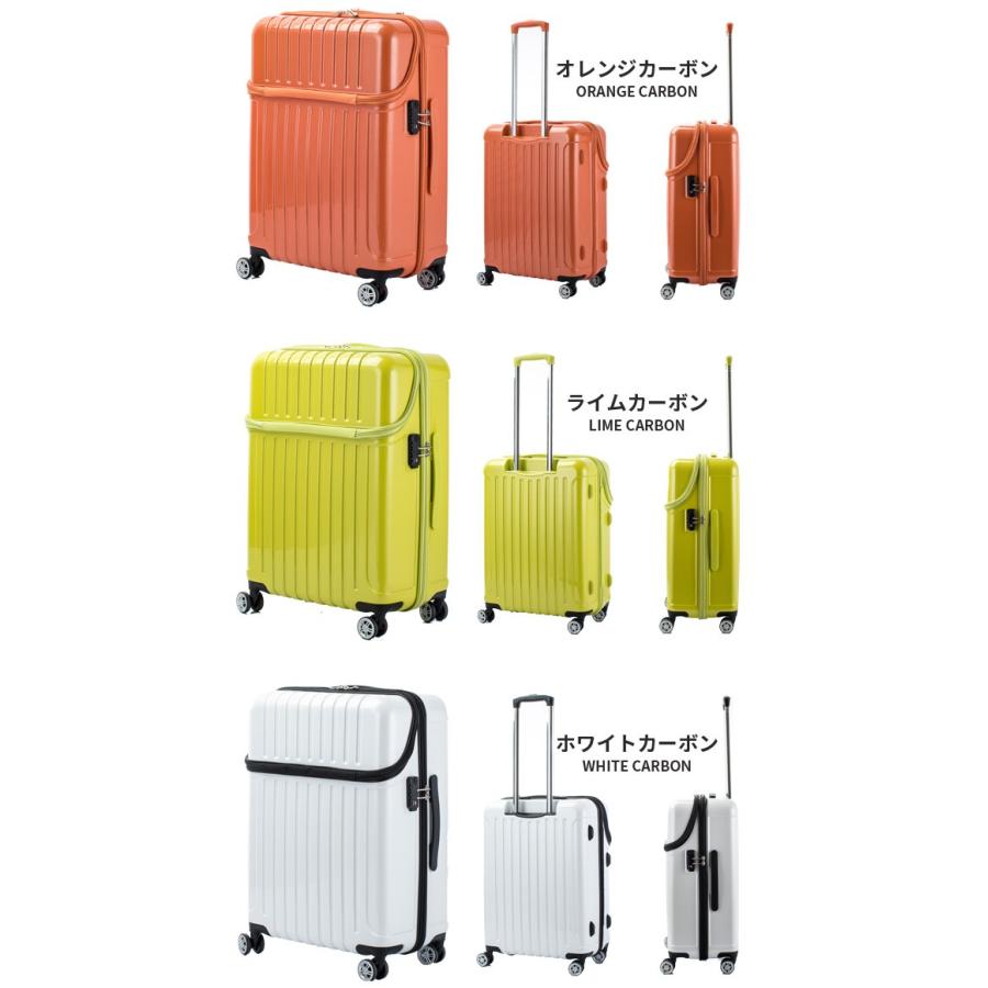 スーツケース Mサイズ トップオープン キャリーバッグ TSA 協和 ACTUS