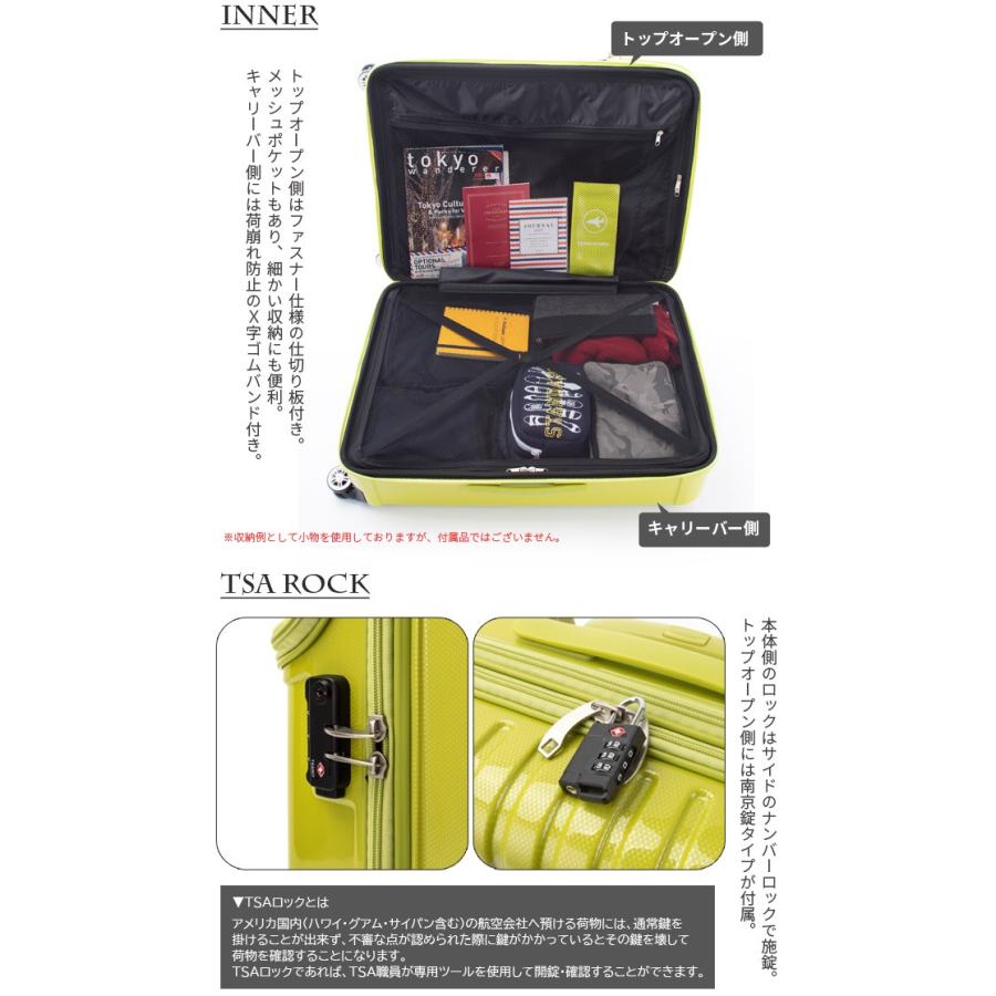 P.O.D.'s OVERTURN セット販売用 スーツケース LLサイズ トップオープン キャリーバッグ TSA 協和 ACTUS