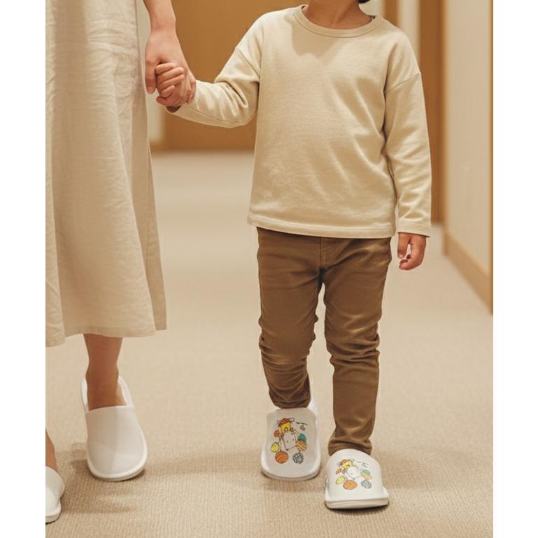 使い捨てスリッパ 子供用 1個単位 パイル地 ホテルアメニティ 個包装 旅行用 イベント キッズ 男の子 女の子 パルパルポー 36010112 3点迄メール便OK(ma0a072) | ブランド登録なし | 05