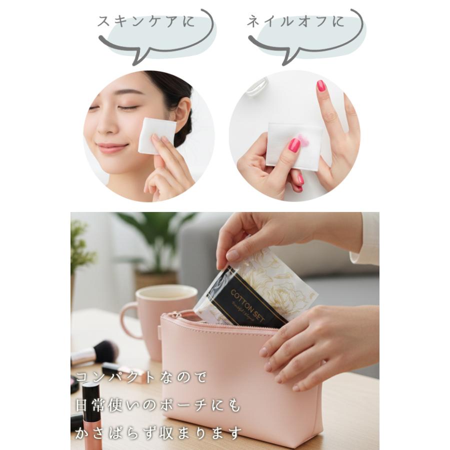 使い捨て コットンセット 綿棒 ブロッサムシリーズ 500個単位 旅行用 トラベル 女性 レディース 個包装 2B-2D-0-500 (ma0a137)【セット】 | ブランド登録なし | 02