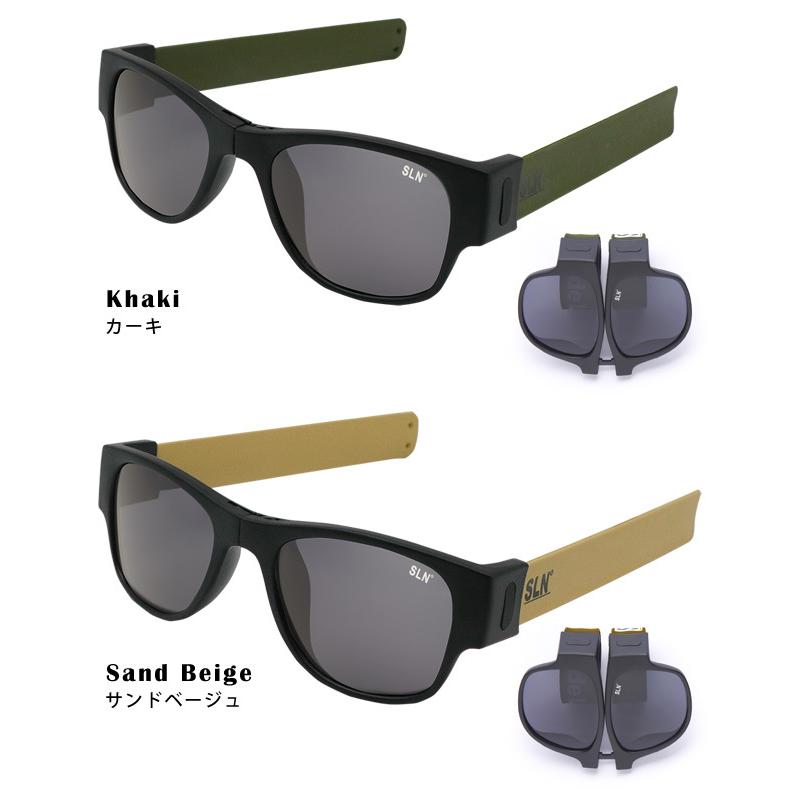 lessthanhumanシートメタルラウンドサングラス折りたたみ偏光サングラス 折りたたみ サングラス コンパクト 偏光 レンズ UVカット 紫外線対策