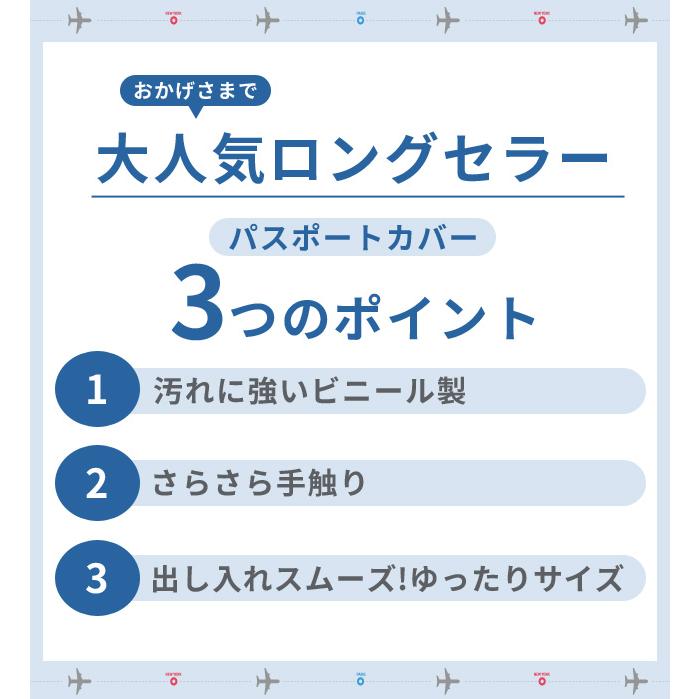 「レビュー記入でメール便送料無料」GPT パスポートカバー パスポートケース 半透明 無地 日本製 当店オリジナル 海外旅行 トラベル PPC-1501-mail(gu1a027) | ブランド登録なし | 02