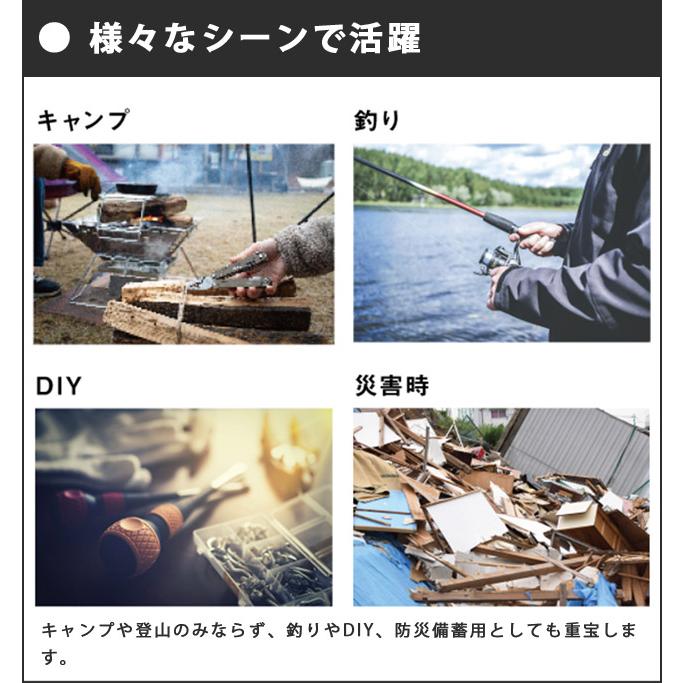 ロゴス PROマルチツール9 ナイフ ハサミ ドライバー 栓抜き のこぎり ヤスリ アウトドア キャンプ 釣り DIY 防災用品 便利グッズ 84330310 (ro0a162) 父の日 | LOGOS | 03