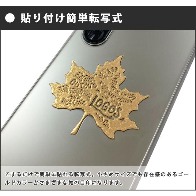 ロゴス ステッカー 転写シール エンボスステッカーメイプル ロゴ スマホ 携帯 パソコン アウトドア キャンプ 日本製 89001108 20点迄メール便OK(ro0a173) | LOGOS | 02