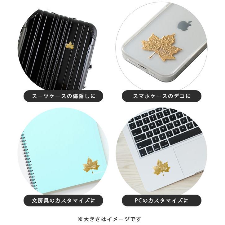 ロゴス ステッカー 転写シール エンボスステッカーメイプル ロゴ スマホ 携帯 パソコン アウトドア キャンプ 日本製 89001108 20点迄メール便OK(ro0a173) | LOGOS | 03