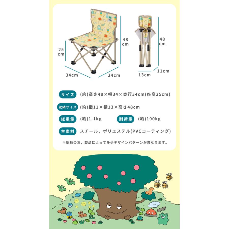ロゴス 折りたたみ 椅子 子供 大人 背もたれ付 軽量 デザインタイニーチェア ロゴスのえほん・水くん 持ち運び アウトドア キャンプ レジャー 73381064(ro0a181) | LOGOS | 06