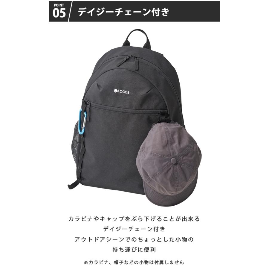 ロゴス リュックサック 20L 軽量 撥水 スタンダードデイバッグ-BD メンズ レディース 旅行 1泊 2泊 ビジネス 通勤 通学 アウトドア A4 PC収納 14インチ(ro0a189) | LOGOS | 09