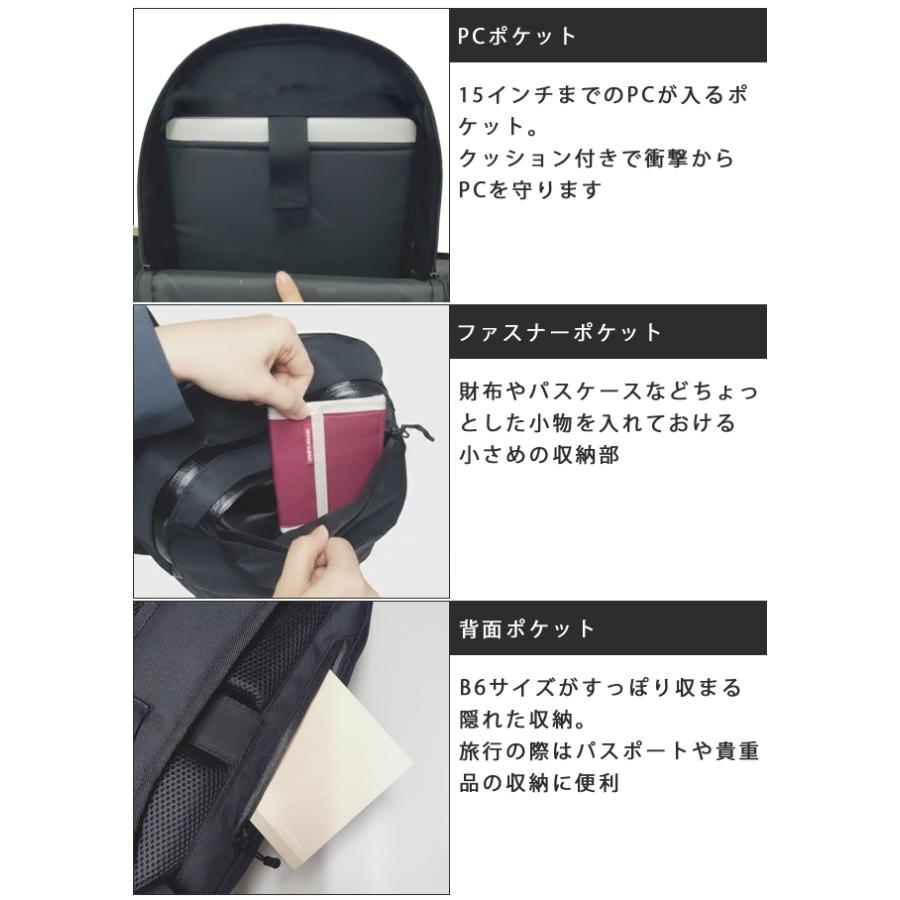 ロゴス リュック 防水 DryCore バックパックVEX ビジネスリュック メンズ レディース 通勤 出張 通学 旅行 20L PC 15インチ 止水ファスナー 374022(ro0a191) | LOGOS | 05