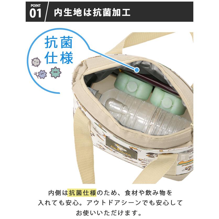 ロゴス スヌーピー 保冷バッグ トートクーラー キャラクター 抗菌 4L お弁当袋 ランチバッグ アウトドア ソフトクーラー LOGOS SNOOPY 86001161(ro0a202) | LOGOS | 02