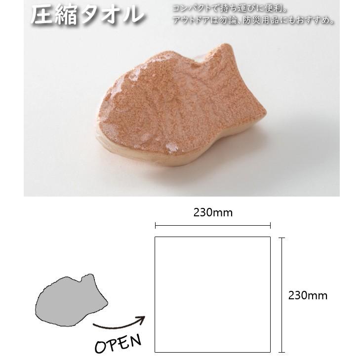 三和 ホテルアメニティ 圧縮たいやきタオル 1個単位 SW23GYA 20点迄メール便OK(sa7a006) | ブランド登録なし | 01