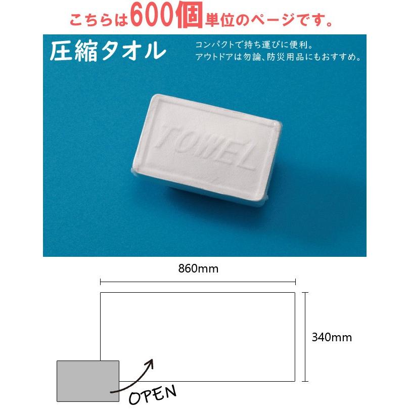 三和 ホテルアメニティ 圧縮タオル 600個単位 SW160WYA-QB-600(sa7a013)【セット】の画像