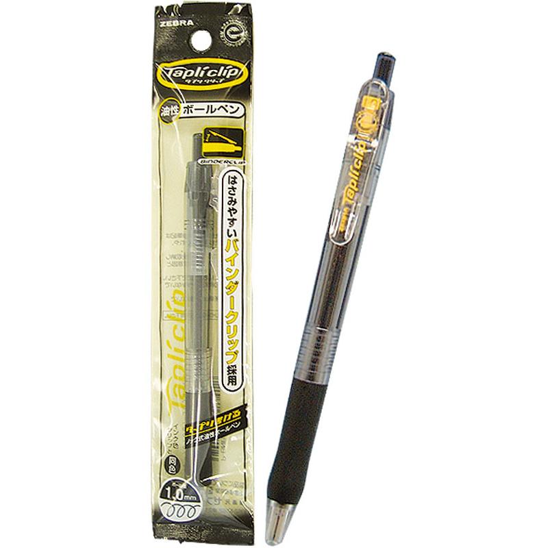 【まとめ買い=注文単位10個】ゼブラ タプリクリップ ボールペン 1.0 太字 (黒) 31-608(se2b663) | ブランド登録なし