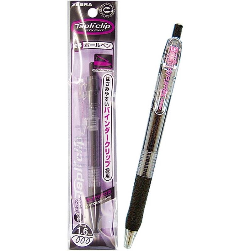 【まとめ買い=注文単位10個】ゼブラ タプリクリップ ボールペン 1.6 超極太 (黒) 31-609(se2b664) | ブランド登録なし