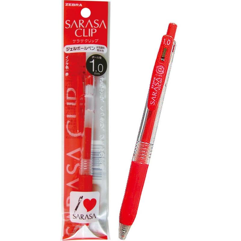 【まとめ買い=注文単位10個】ゼブラ サラサクリップ ジェル ボールペン 1.0 極太(赤) 31-795(se2b714) | ブランド登録なし