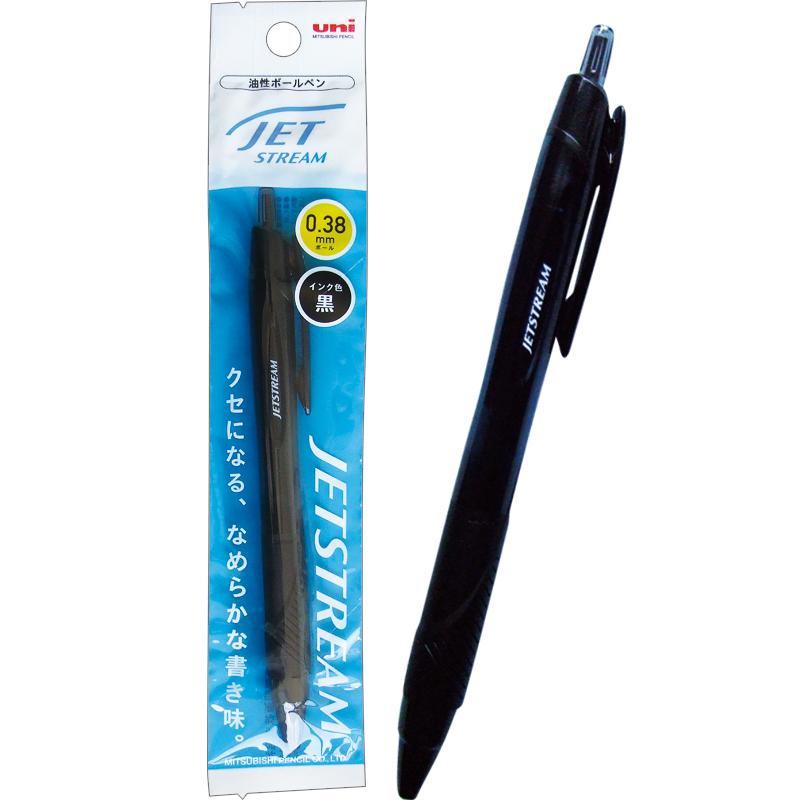 【まとめ買い=注文単位10個】三菱 ボールペン クセになる滑らか ジェットストリーム 0.38 黒 32-722(se2b969) | ブランド登録なし
