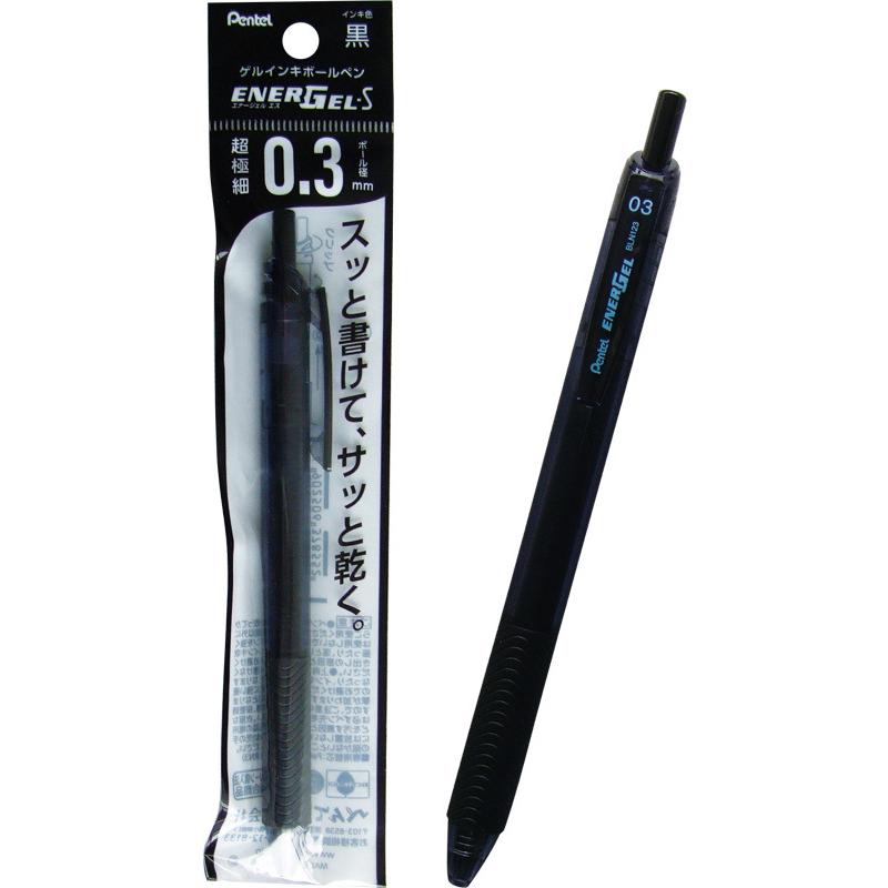 【まとめ買い=注文単位5個】ぺんてる エナージェルエス0.3 黒 速乾ゲルインキ ボールペン 33-293(se2e496) | ブランド登録なし