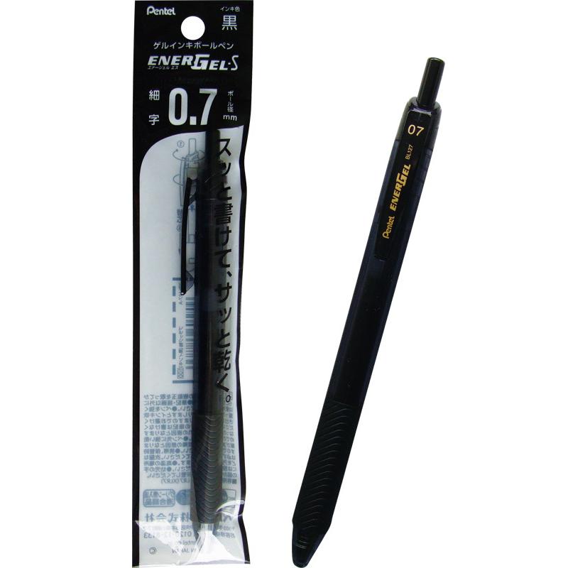 【まとめ買い=注文単位5個】ぺんてる エナージェルエス0.7 黒 速乾ゲルインキ ボールペン 33-297(se2e500) | ブランド登録なし