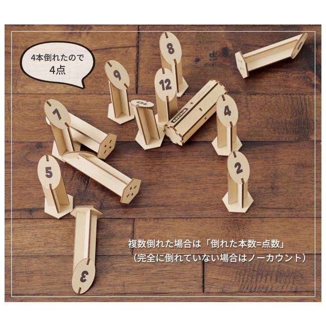 モルック ミニ ミニック 組立 木製 アナログゲーム ウッドパズルゲームズ おもちゃ 持ち運び Build&Play セトクラフト W24-0054 1点迄メール便OK(se4a011) |  | 04