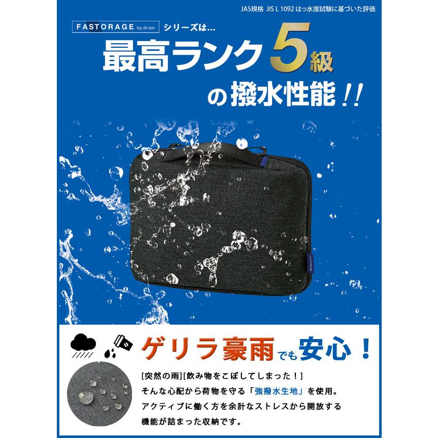 「レビュー記入でメール便送料無料」クツワ ガジェットケース A6 バッグインバッグ 収納 強撥水 大容量 ファストレージ FS104-mail(si1a048) |  | 01
