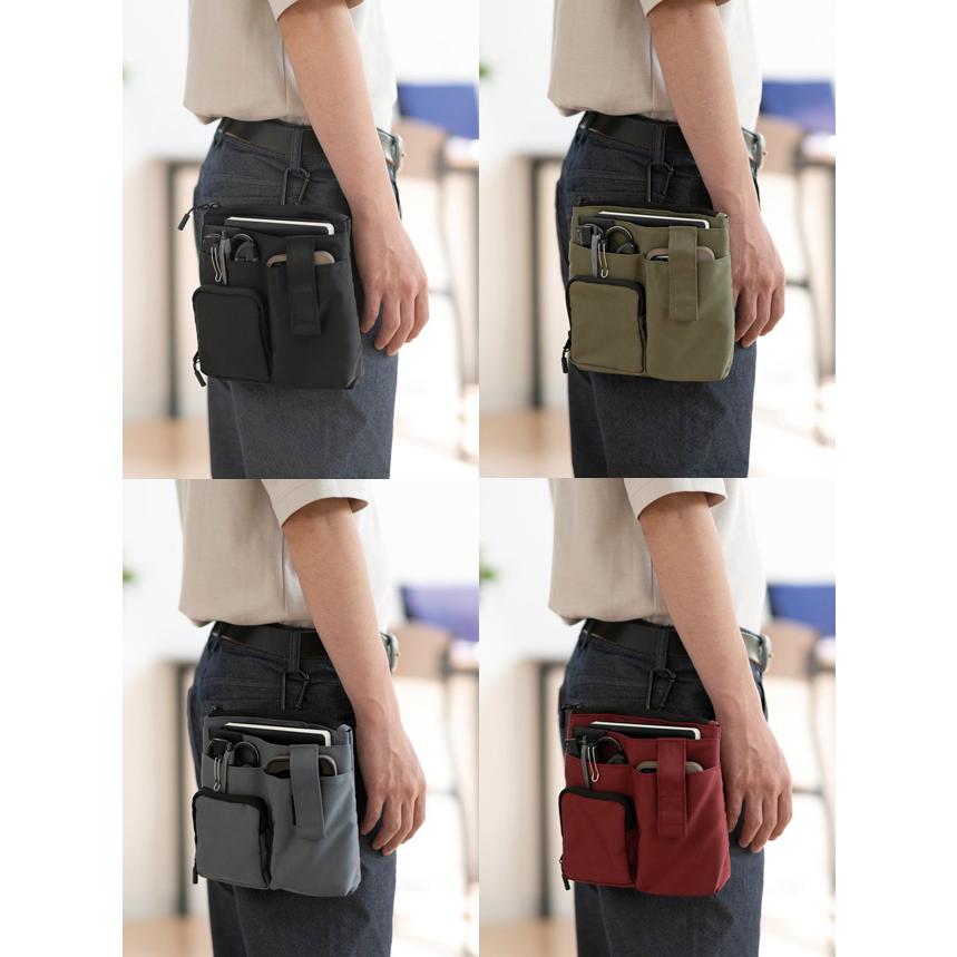 クツワ ドクターイオン マルチホルダー トップファスナー Mサイズ 303DR カラビナ ベルト通し ベルトポーチ 大容量 1点迄メール便OK (si1a059) 父の日 ギフト | クツワ | 05