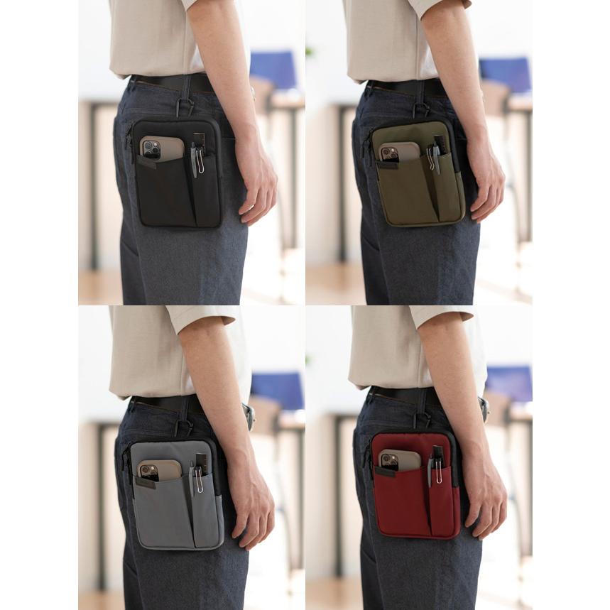 クツワ Dr.ion マルチホルダー トップファスナー S 304DR カラビナ付き ベルト通し ベルトポーチ 大容量 ビジネス ドクターイオン 1点迄メール便OK (si1a061) | クツワ | 05