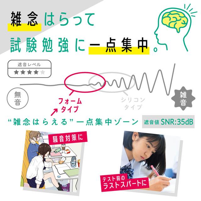 「レビュー記入でメール便送料無料」ソニック 耳栓 集中耳栓 フォームタイプ ケース付き 4ペア  勉強 旅行 安眠 睡眠 SP-8901 (si1a128) |  | 04