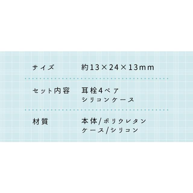 「レビュー記入でメール便送料無料」ソニック 耳栓 集中耳栓 フォームタイプ ケース付き 4ペア  勉強 旅行 安眠 睡眠 SP-8901 (si1a128) |  | 06
