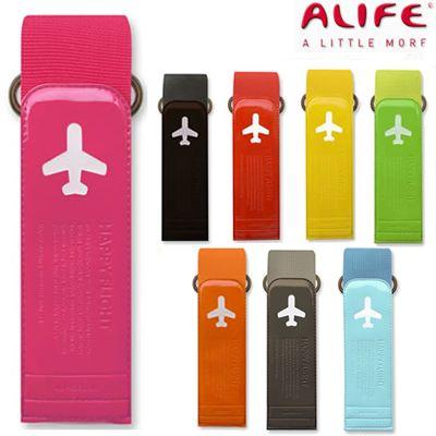 スーツケースベルト ラゲージベルト カラフル おしゃれ かわいい マジックテープ 目印 ALIFE アリフ ハッピーフライト sncf-050 2点迄メール便OK（su0a023） | 