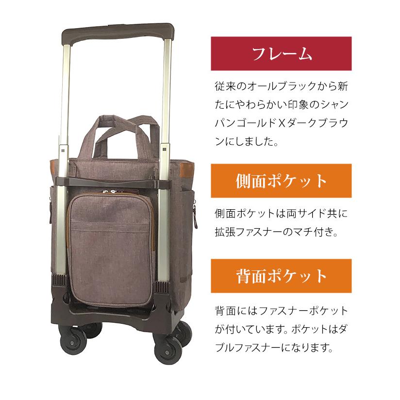 スワニー　キャスターバッグ スワニー SWANY キャリーバッグ ショッピングカート 横押し