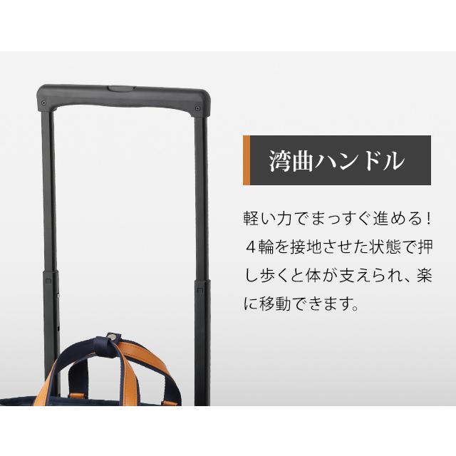 スワニー SWANY × ムスタッシュ キャリーバッグ ショッピングカート 横押しカート ソフト 機内持ち込み M18サイズ D-650-M18(su1a245)「C」 | SWANY（キャリーバック） | 05