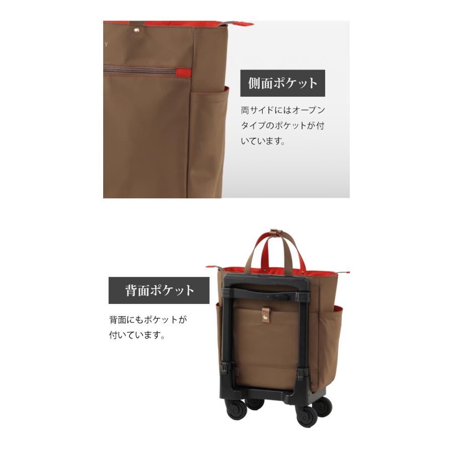 スワニー SWANY キャリーバッグ ショッピングカート 横押しカート ソフト キャリーケース 機内持ち込み グイ M18サイズ D-685-M18(su1a250)「C」 | SWANY（キャリーバック） | 06