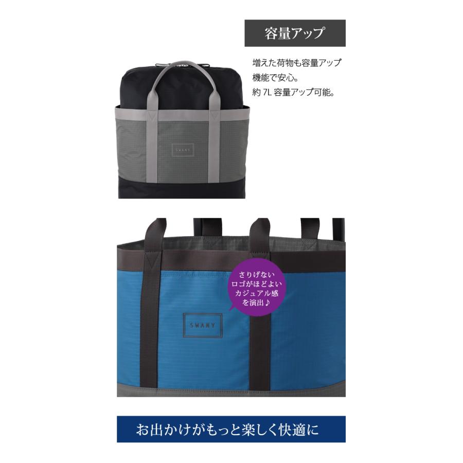 スワニー SWANY 保冷 大容量 拡張 A3 キャリーバッグ ショッピングカート ソフト 機内持ち込み バイカラー ムルテ D-700-L21(su1a256)「C」 | SWANY（キャリーバック） | 06