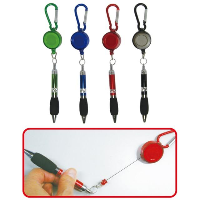 【まとめ買い=12個単位】リール付きボールペン アソート(色おまかせ) 003-01(su3a237) | ブランド登録なし