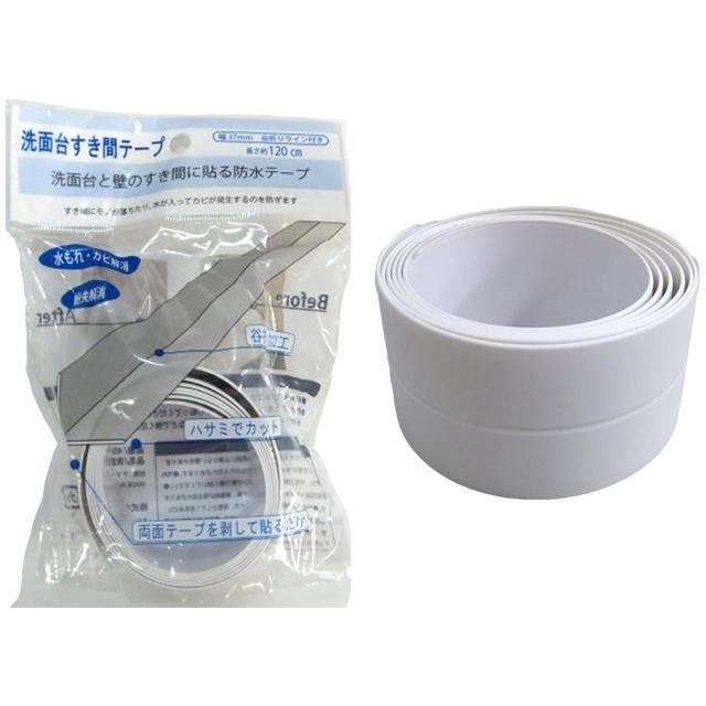 【まとめ買い=12個単位】洗面台すき間テープ 3.8cm×12M アソート(色柄ある場合) 404-29(su3b115) | ブランド登録なし