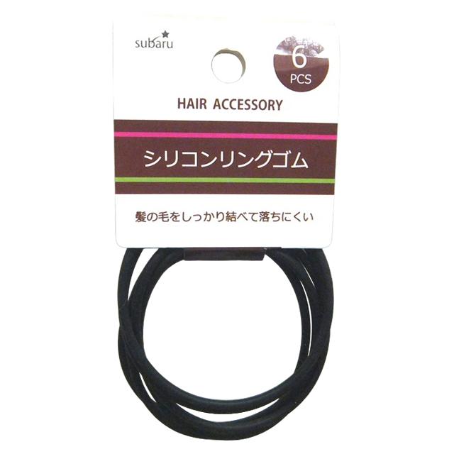 【まとめ買い=12個単位】シリコンリングゴム 6P アソート(色柄ある場合) 006-16(su3b361) | ブランド登録なし