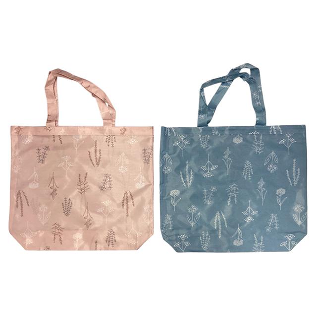 【まとめ買い=10個単位】エコバッグ ボタニカル柄 Lサイズ ヨコ アソート(色柄ある場合) BT-569(su3b577) | ブランド登録なし