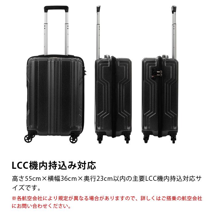 スーツケース LCC 機内持ち込み Sサイズ キャリーバッグ ジッパー TSA