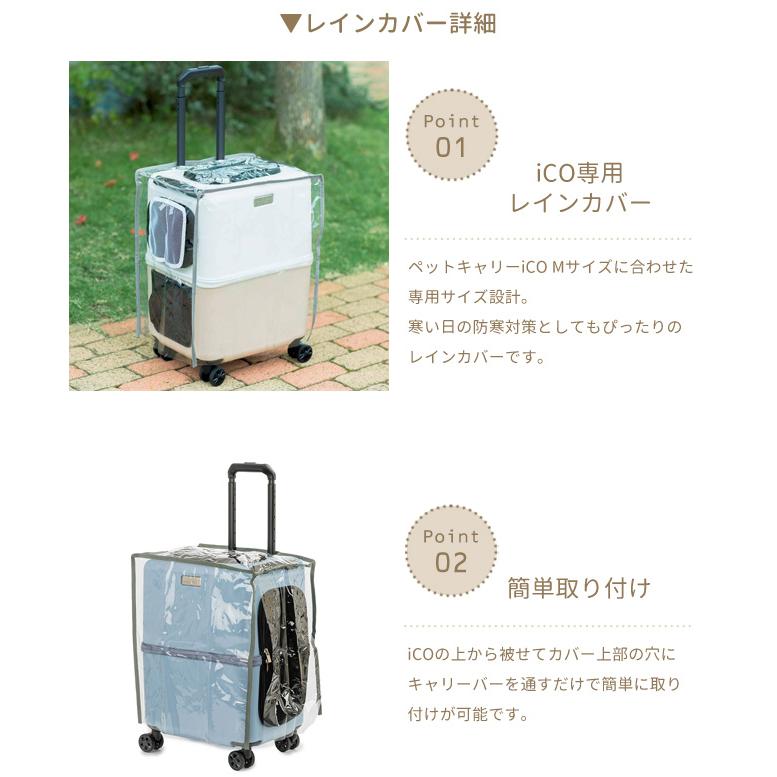 ペットキャリー レインカバー セット Mサイズ ペットキャリーバッグ