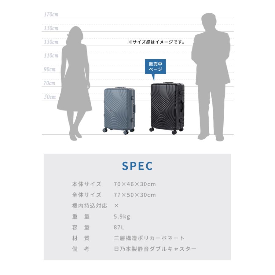 ティーアンドエス スーツケース LLサイズ キャリーケース T&S