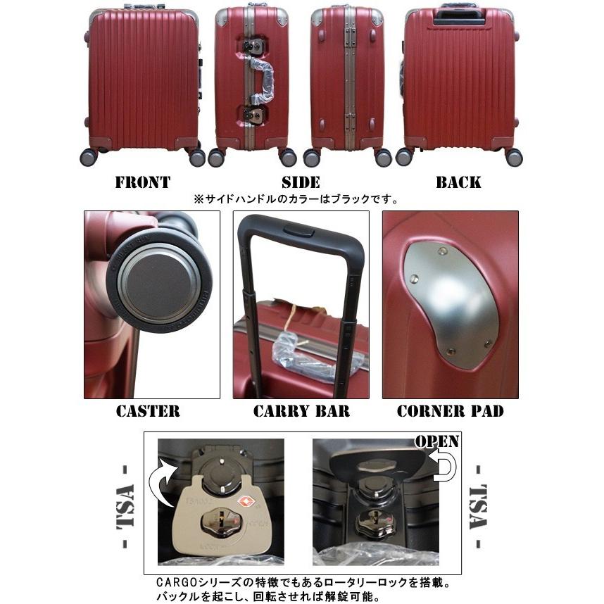 トリオ　CARGO カーゴ　スーツケース　シルバー innovator トリオ TORIO CARGO カーゴ スーツケース フレーム