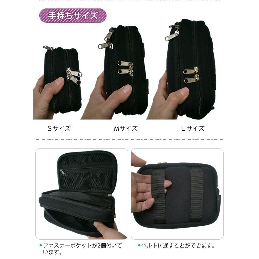 ソロツーリスト クッションポーチ ベルトポーチ 携帯ポーチ Mサイズ ヨコ Dリング・ベルトループ付き メンズ 黒 CY-Ｍ solo-tourist 2点迄メール便OK(va0a157) |  | 03