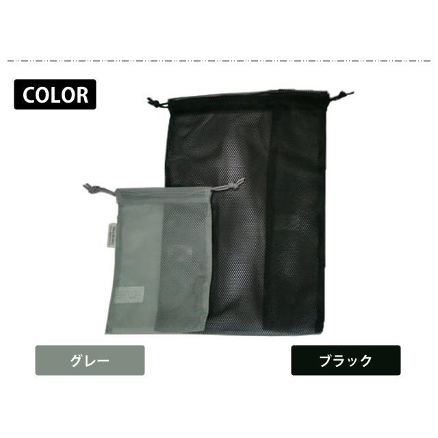 ソロツーリスト 巾着袋 メッシュ巾着 Mサイズ 大きい 無地 軽量 solo