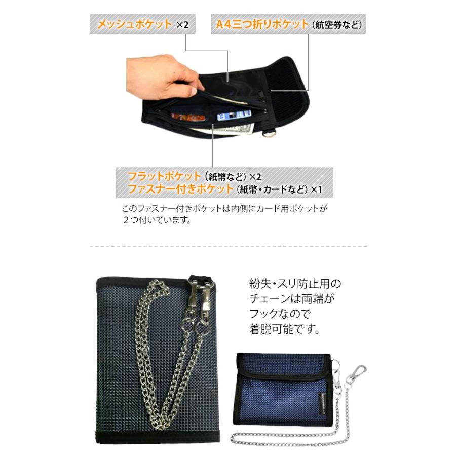 日本製 solo-tourist ソロツーリスト×地球の歩き方 Laチケットウォレット(旅行用財布) LaTW-23 チェーン付き 4点迄メール便OK(va0a319) |  | 03