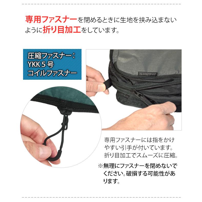 ソロツーリスト 圧縮袋 衣類圧縮収納ポーチ　Lサイズ　掃除機不要　トラベルポーチ solo-tourist 圧縮式衣類収納ケース 9L CC-L 1点迄メール便OK(va0a350) |  | 04