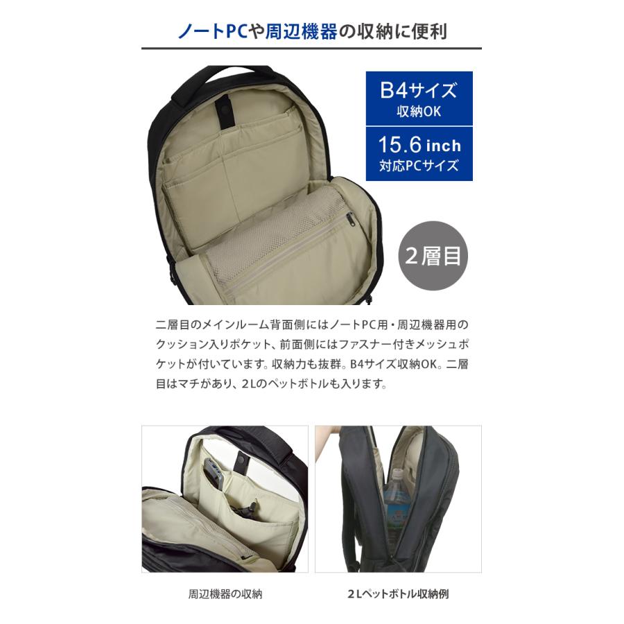 ソロツーリスト リュック ビジネス 自立する 2層 デイパック ビジネス
