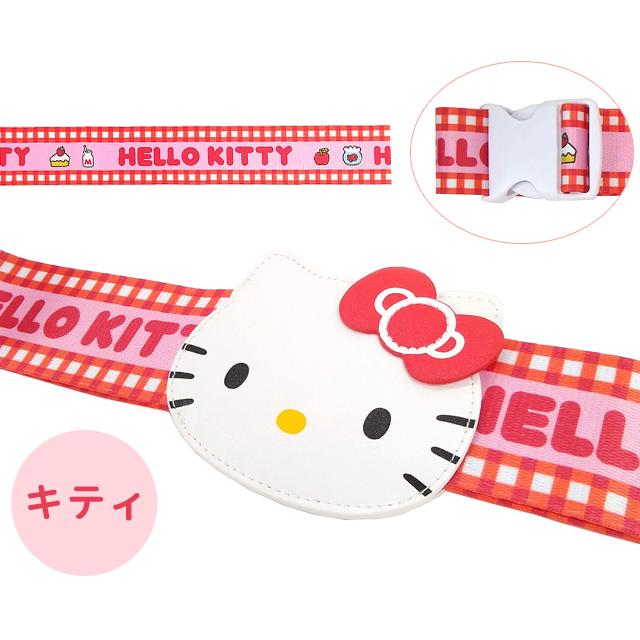 サンリオキャラクターズ スーツケースベルト ワンタッチ ネームタグ付き 名札 おしゃれ かわいい キャラクター 旅行 キャリーケース 1点迄メール便OK(va1a448) |  | 07